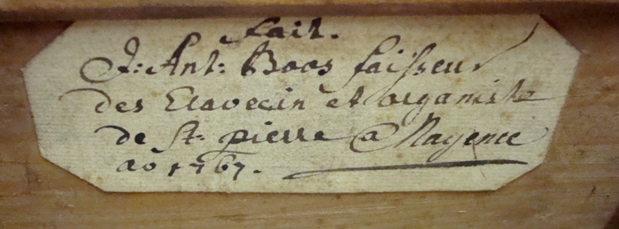 Label of the Boos Clavier