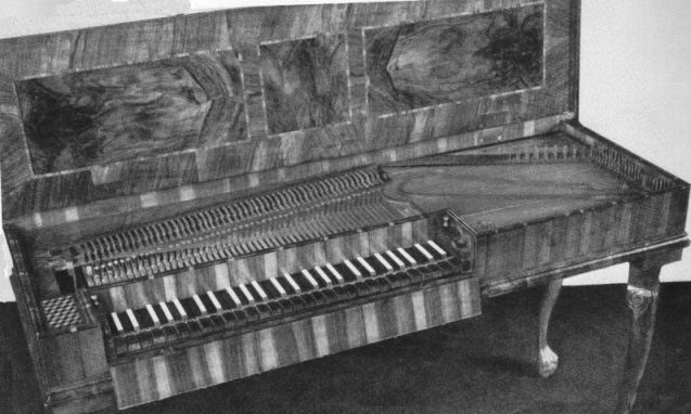 Square Piano by Gottfried Silbermann, 1749